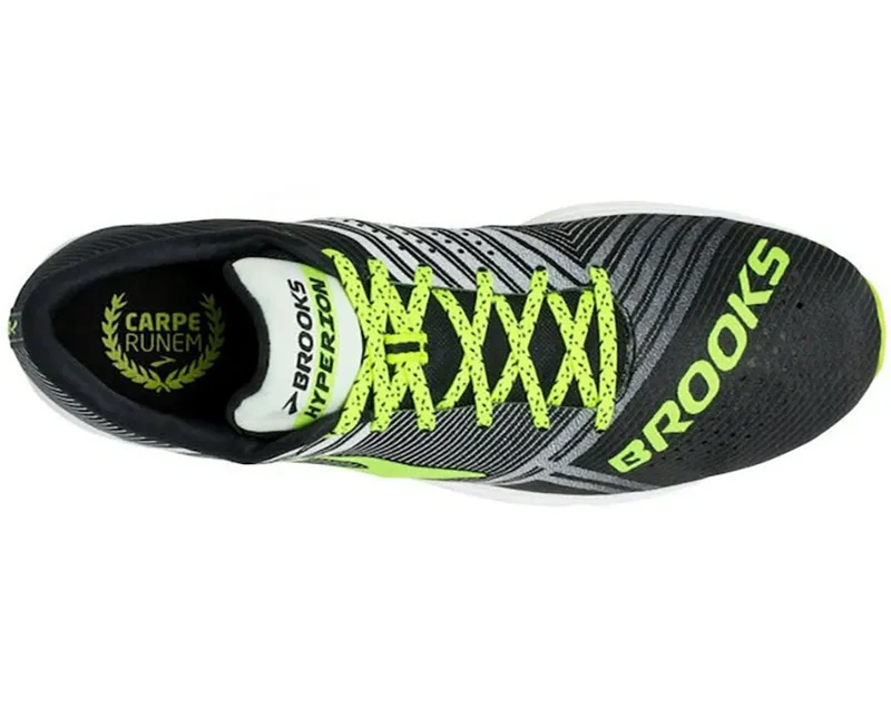 Brooks Men's Hyperion - Black/White UK 13-3